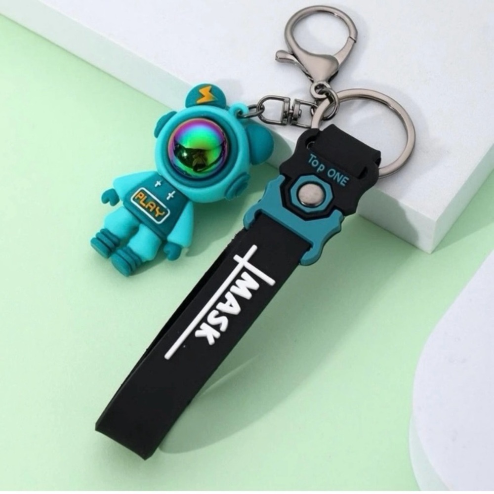 Lot of three Astronauts Keychain with wristlet bag charm - Picture 3 of 8